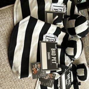 Super cute prisoner costume. Never used. All items included